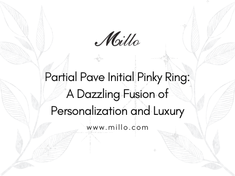 Partial Pave Initial Pinky Ring: A Dazzling Fusion of Personalization and Luxury