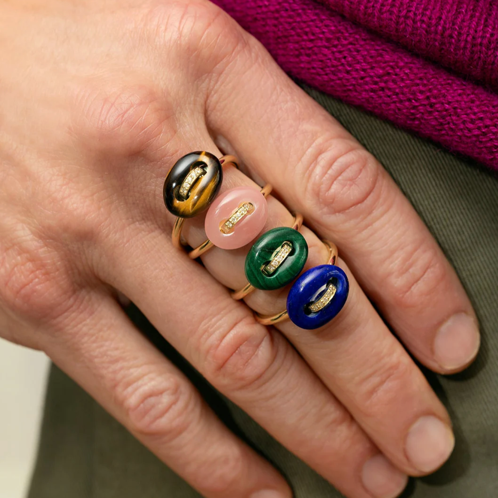 Mini Stone Mariner Ring