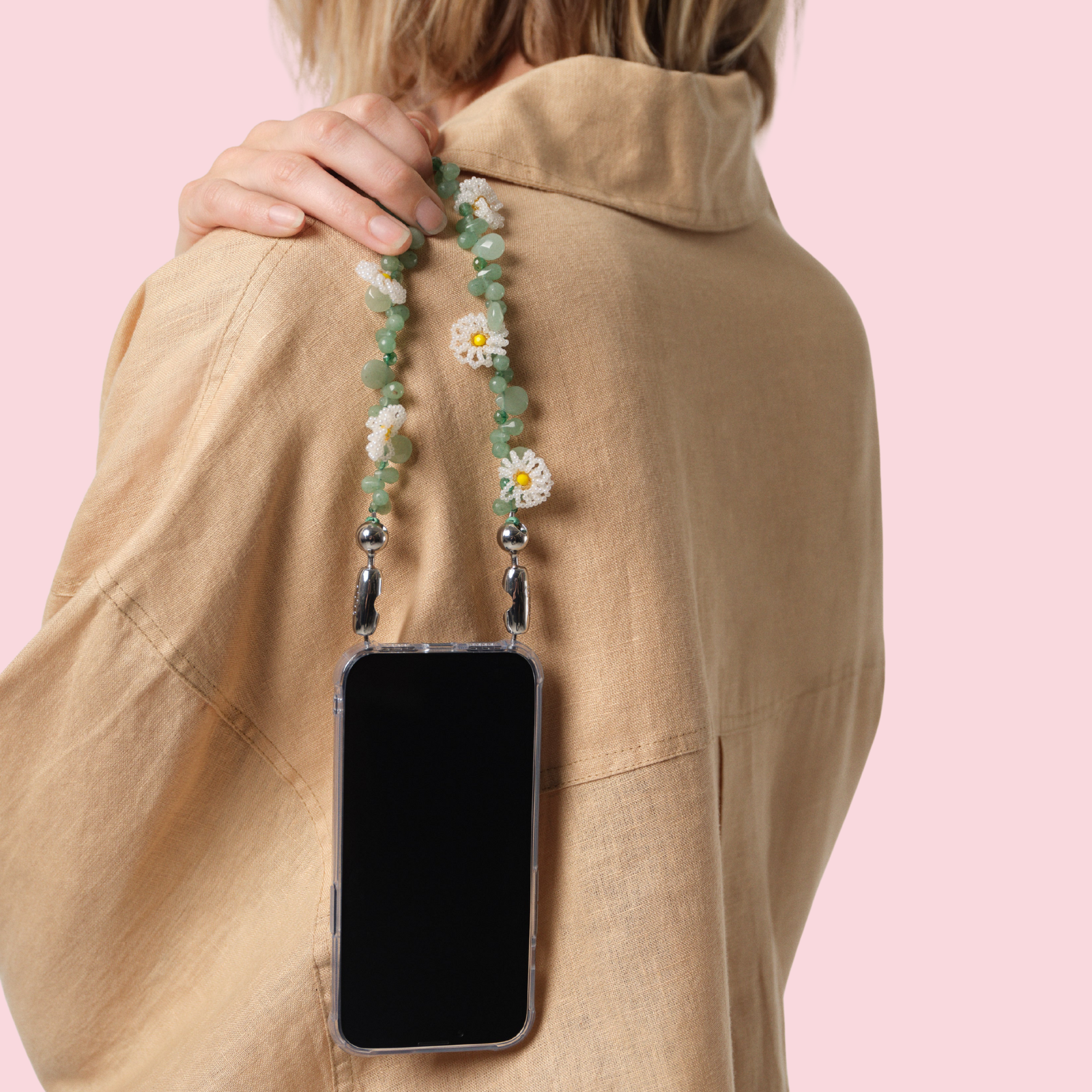 Daisy Gemstone Wristlet