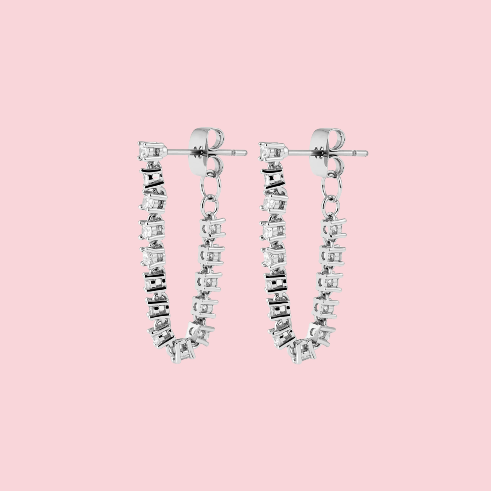 Ballier Chain Studs- Silver