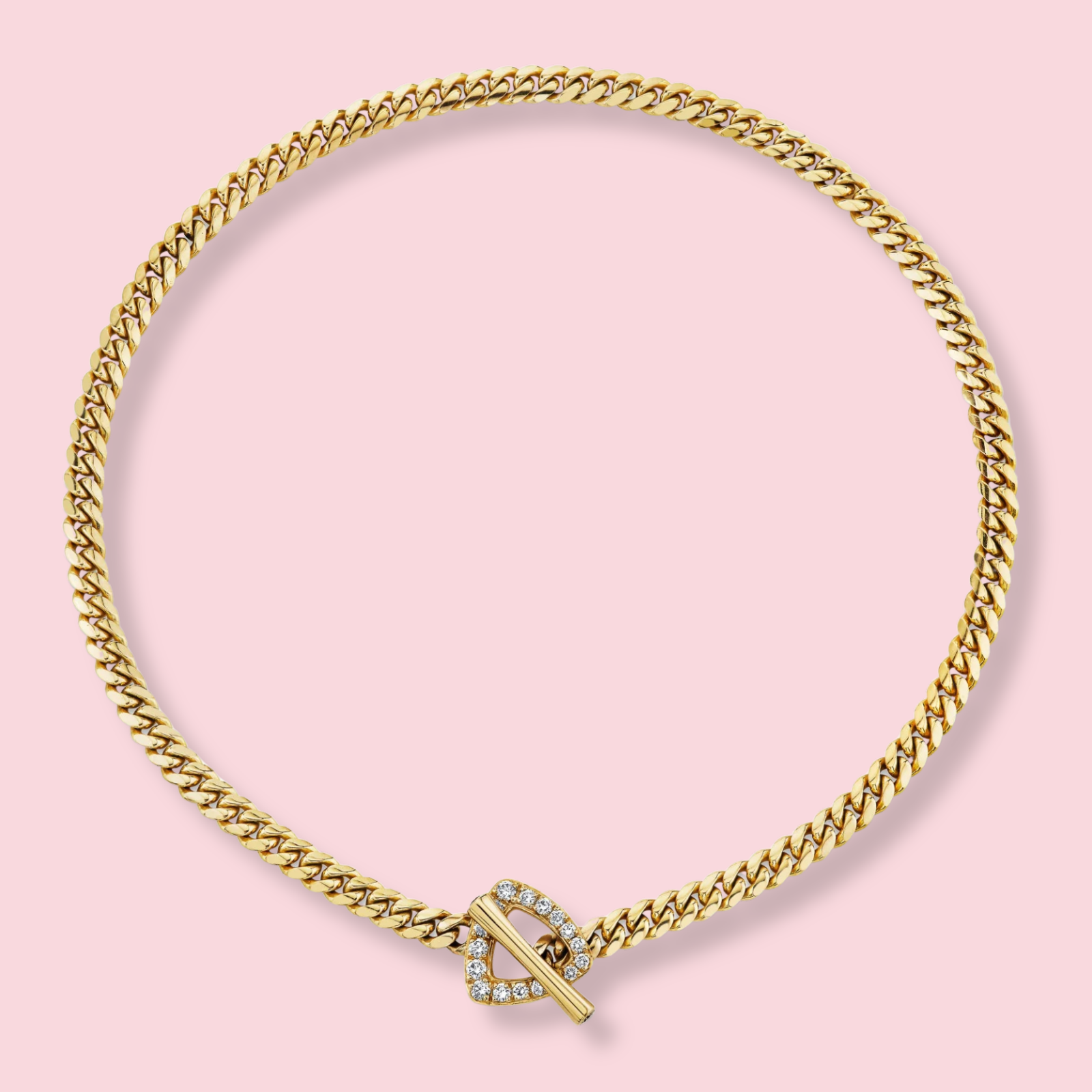 Pavé Diamond Trillion Toggle Choker