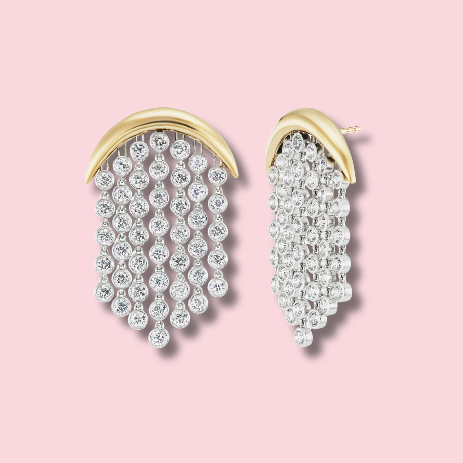 Fringe Earrings, Diamond