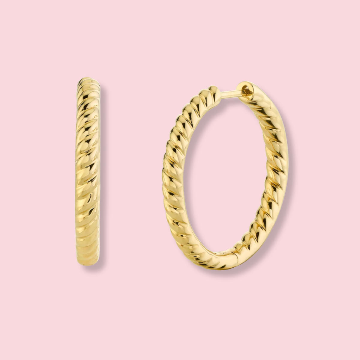 Zoe Braided Hoops