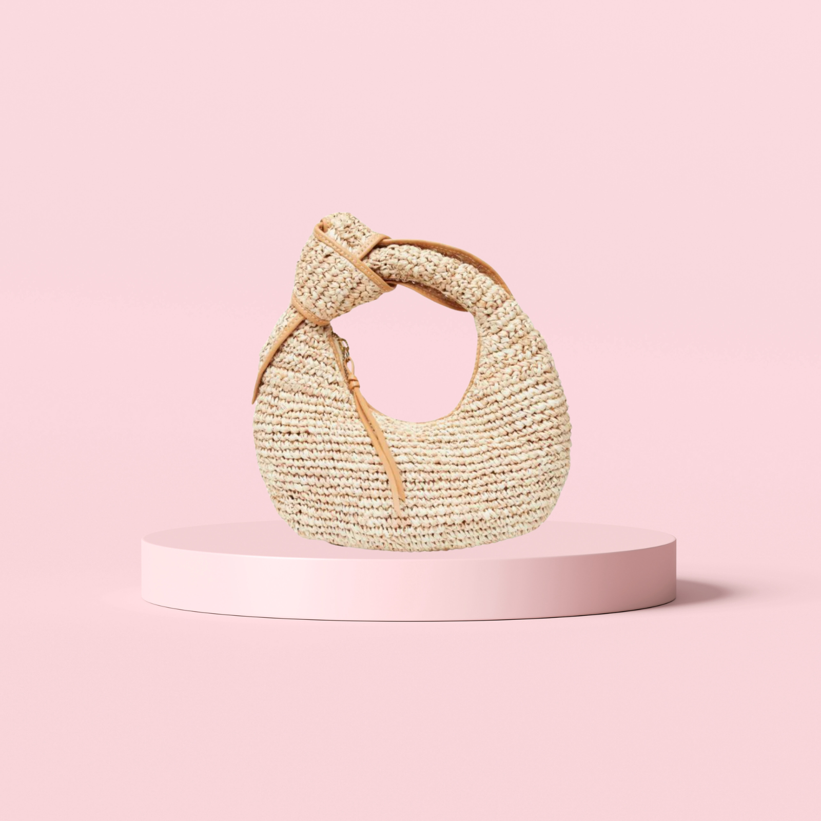 The Josie Knot Bag Mixed Natural