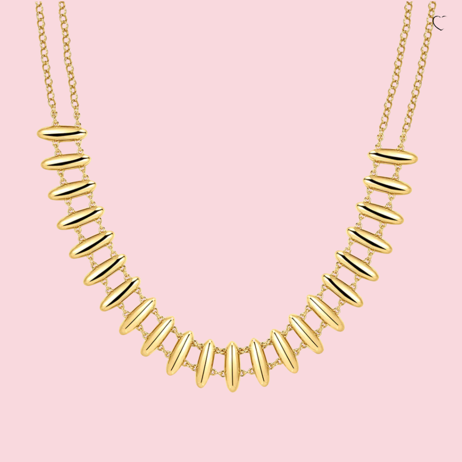 The Milan Bead Stud Necklace