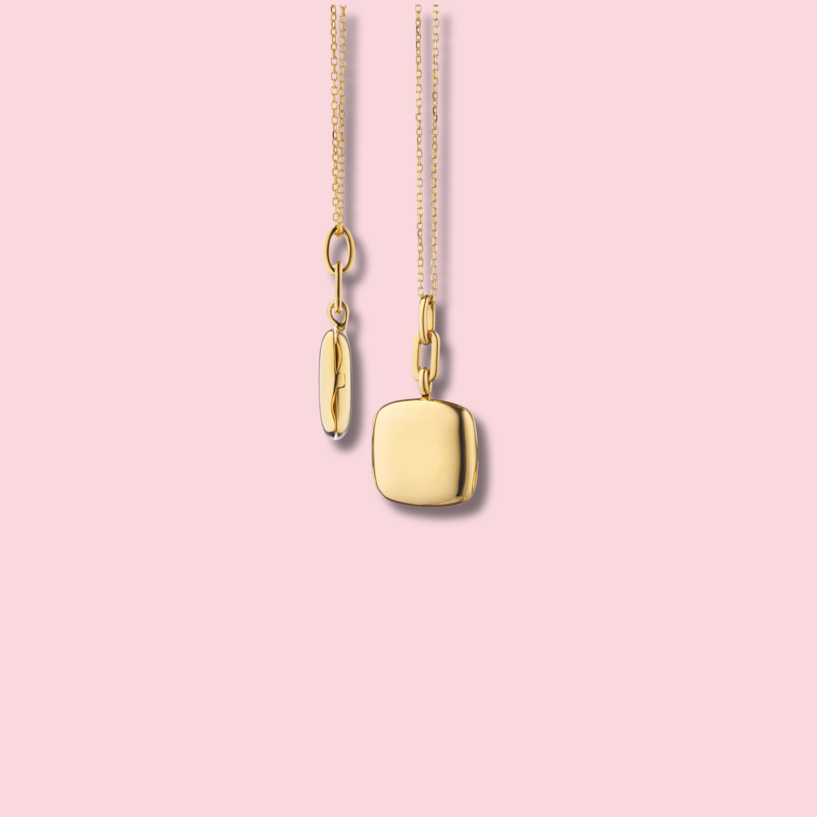 Slim "Viv" Gold Locket Necklace