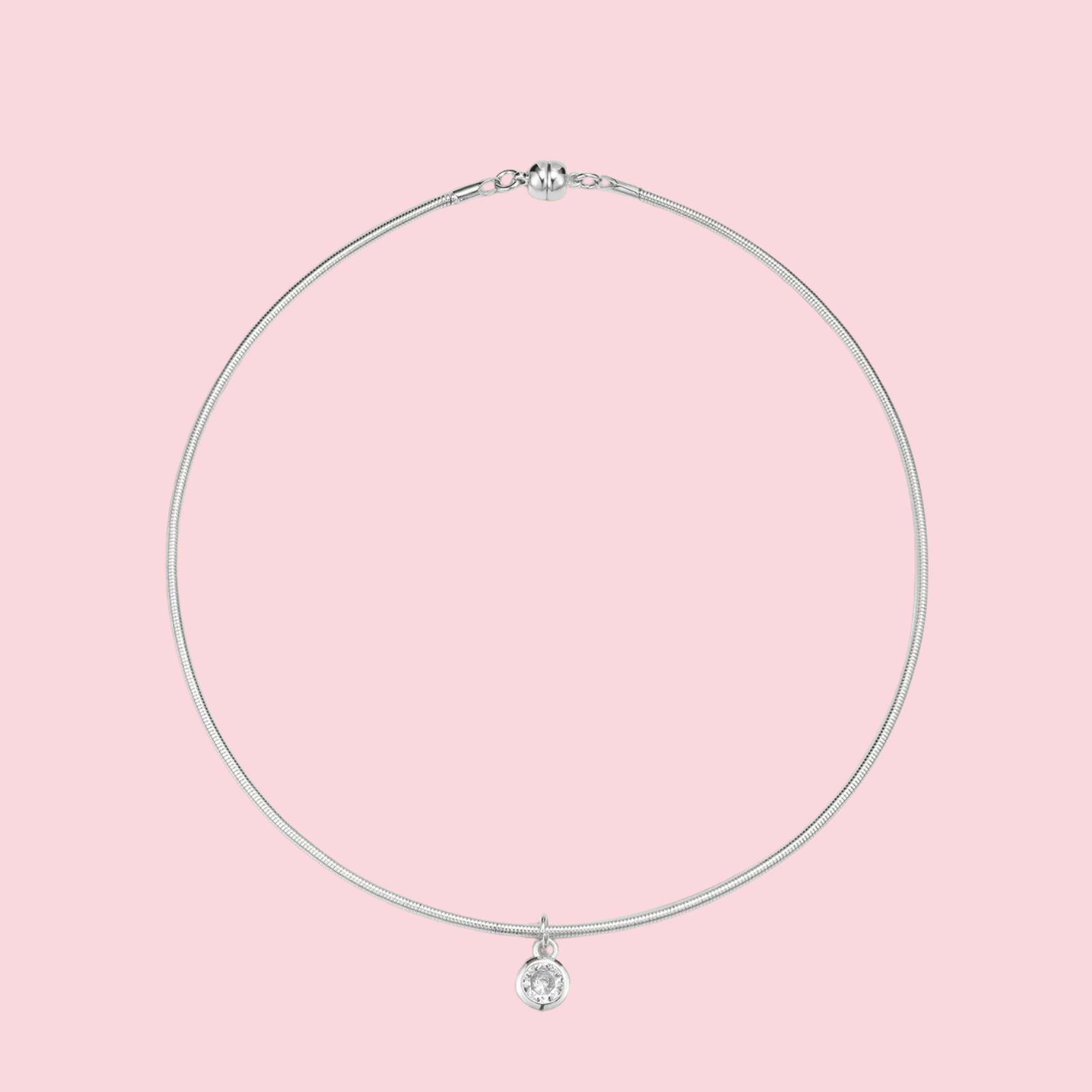 The Georgia Stone Omega Necklace