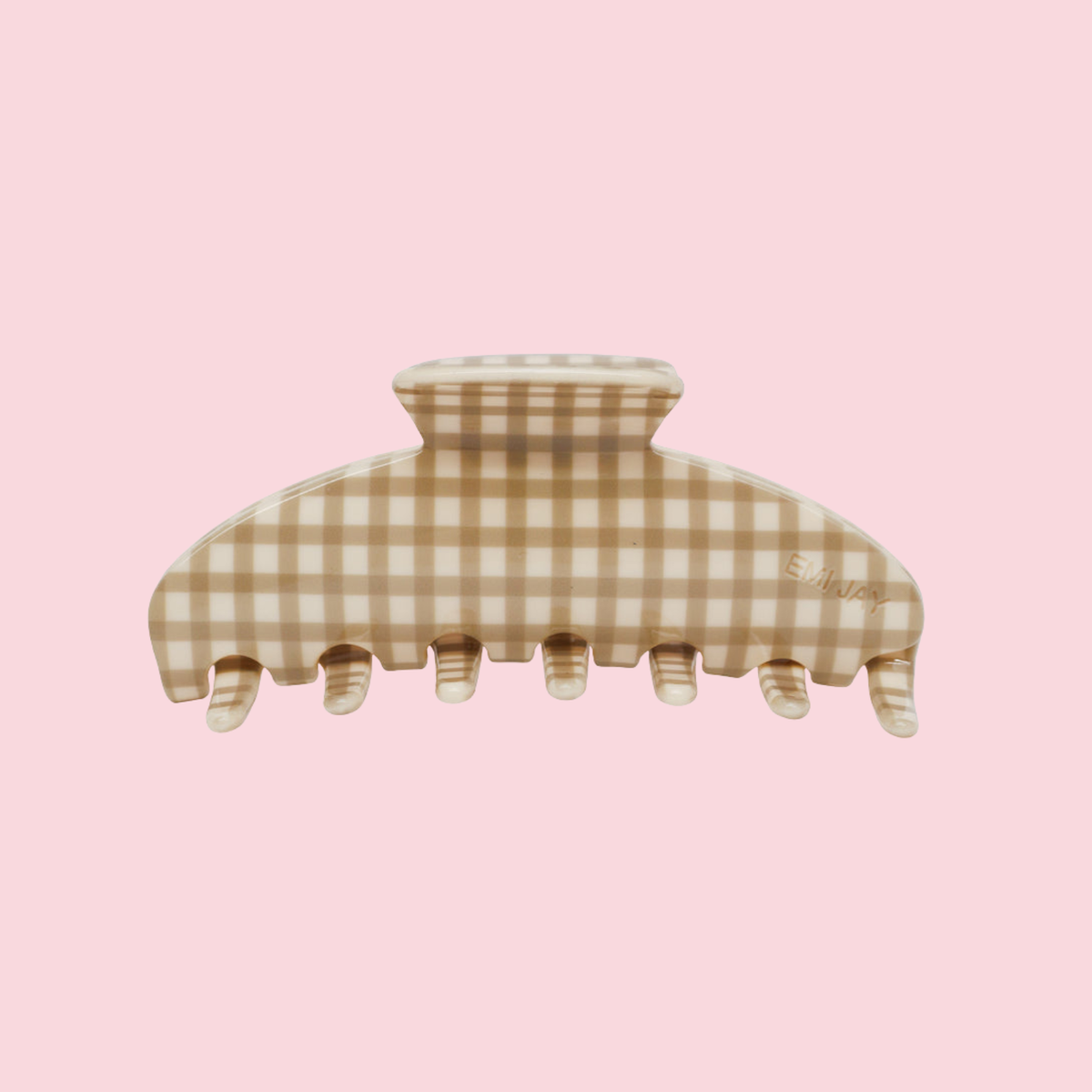 Big Effing Clip in Gingerbread Gingham