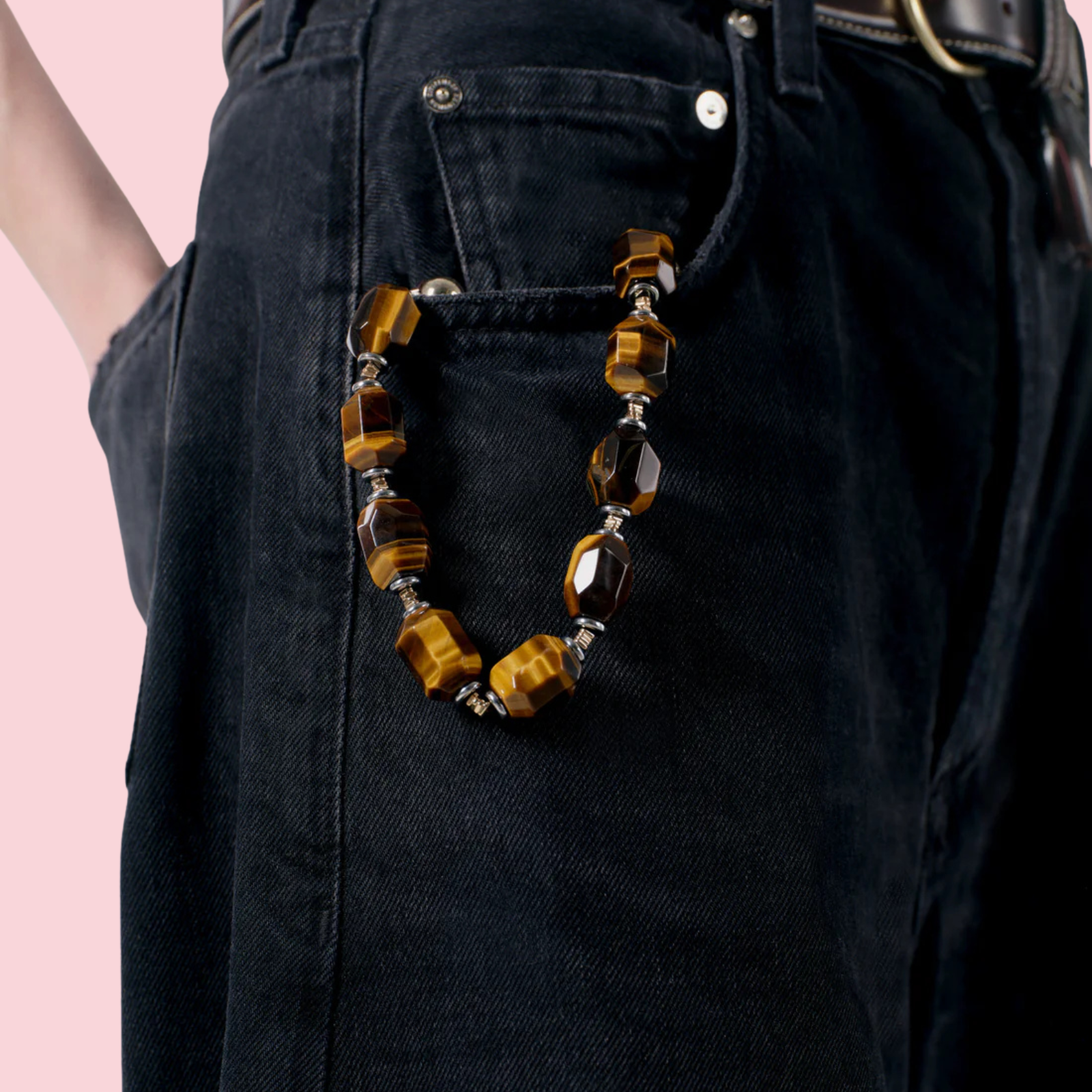 Electrum Gemstone Wristlet ( Tigers Eye )