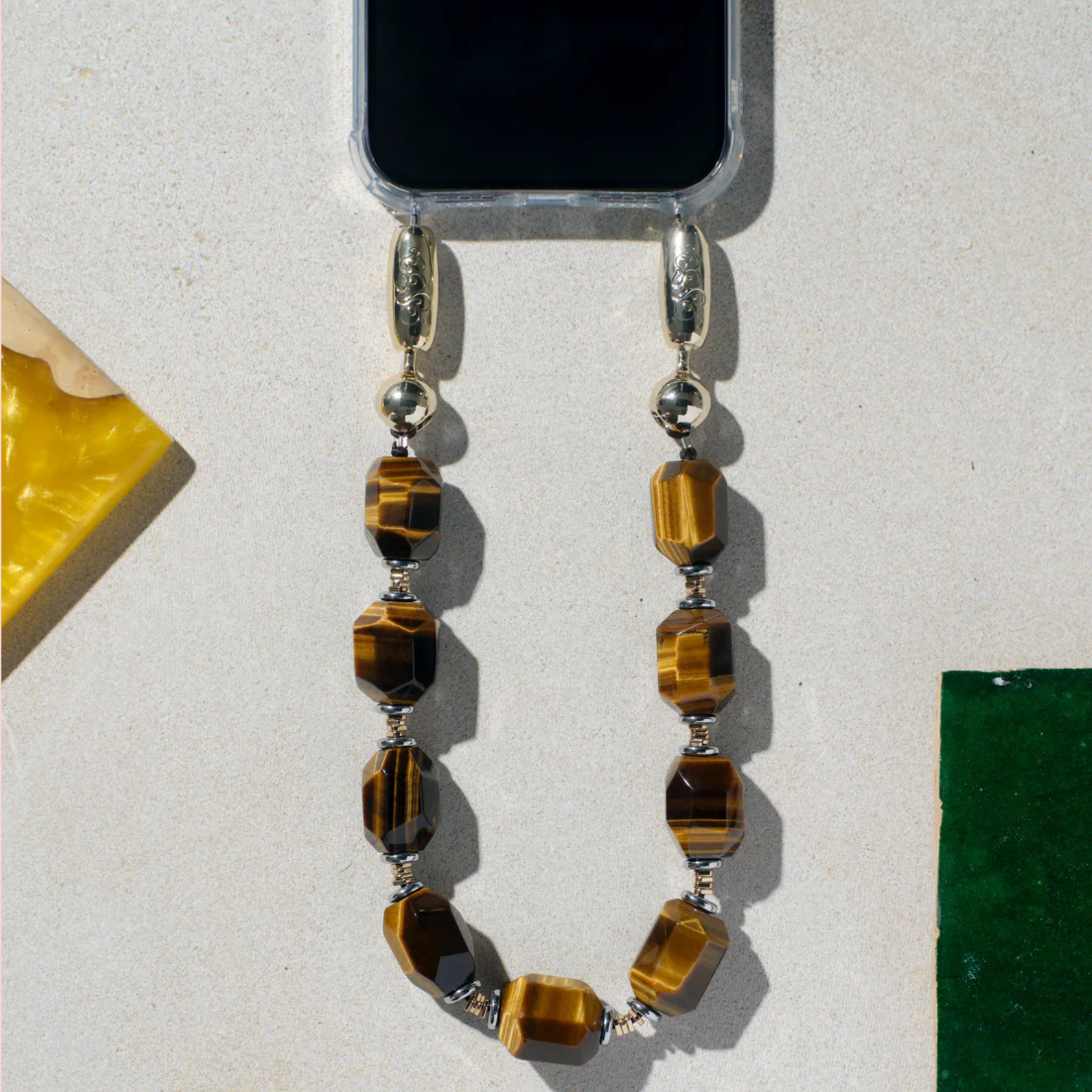 Electrum Gemstone Wristlet ( Tigers Eye )