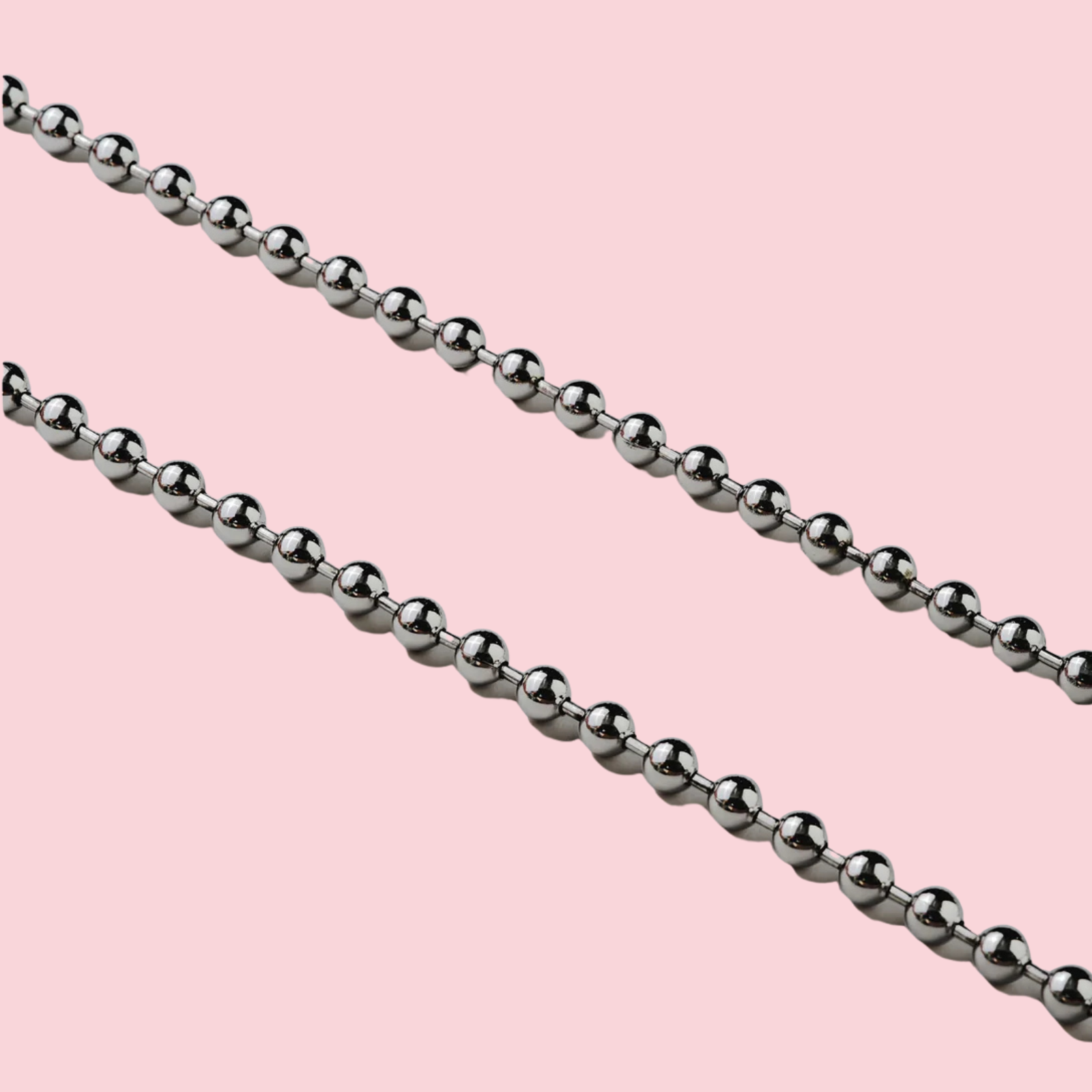 Ballchain Crossbody Rhodium