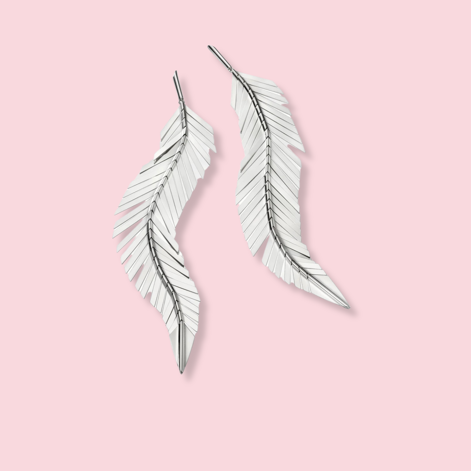 FEATHER Drop Earrings Large