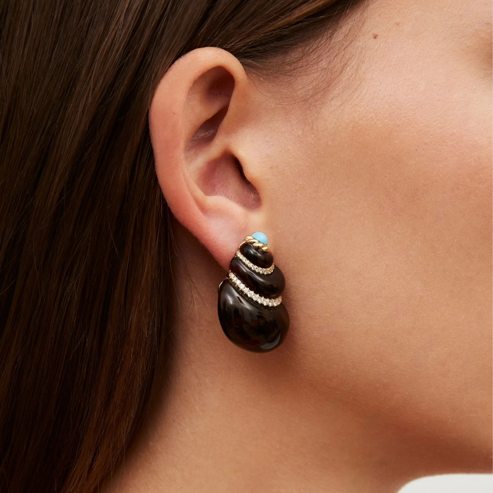 Coquillage Léopard Earrings