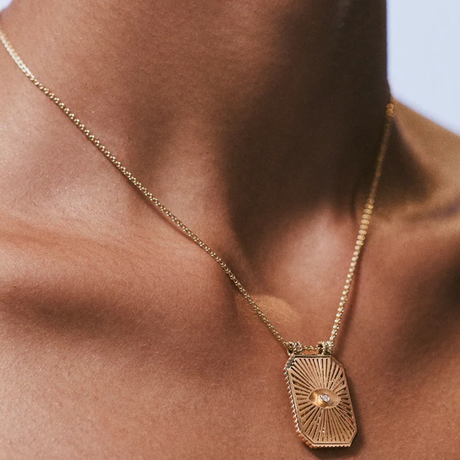 Gold Eye Protect Scapular
