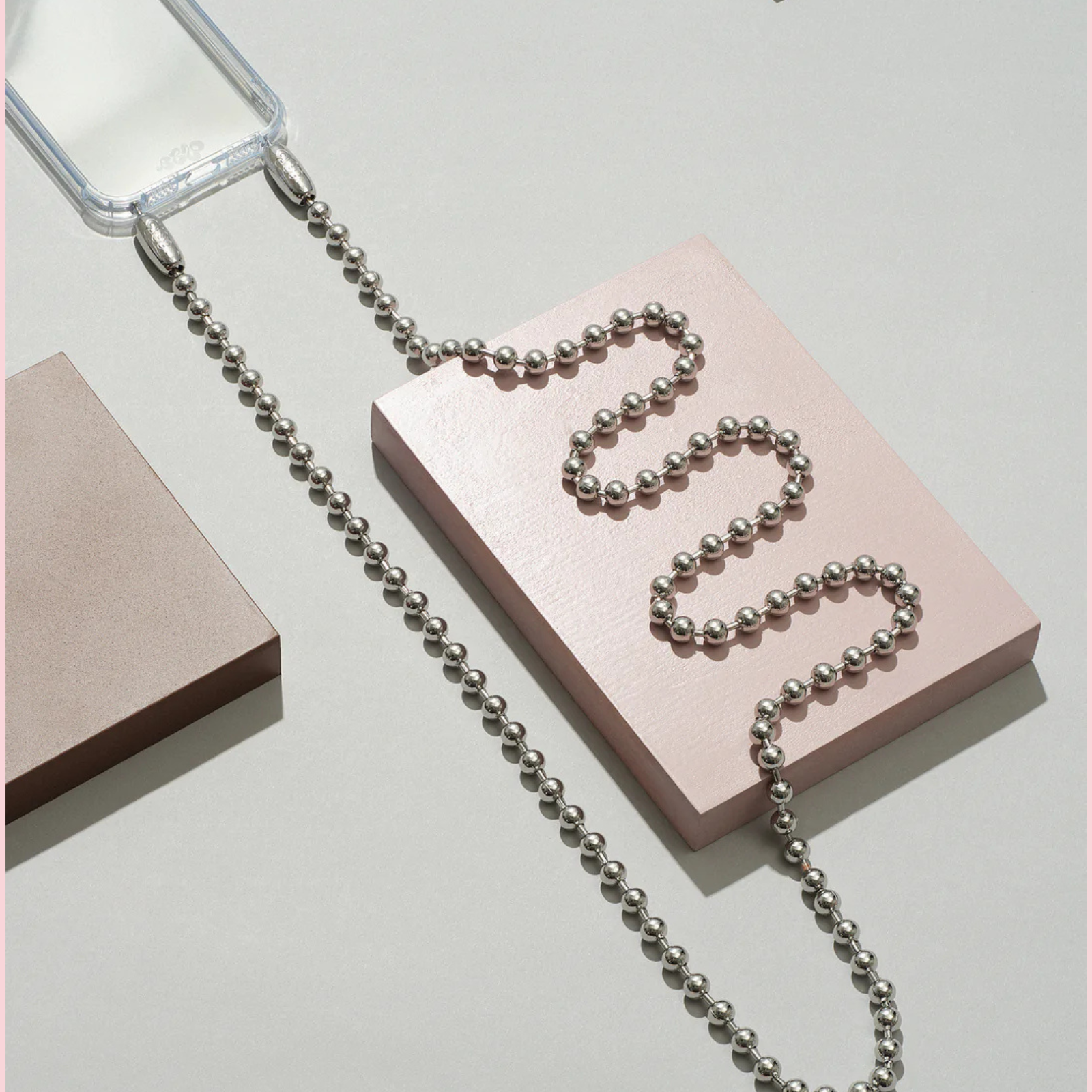 Ballchain Crossbody Rhodium