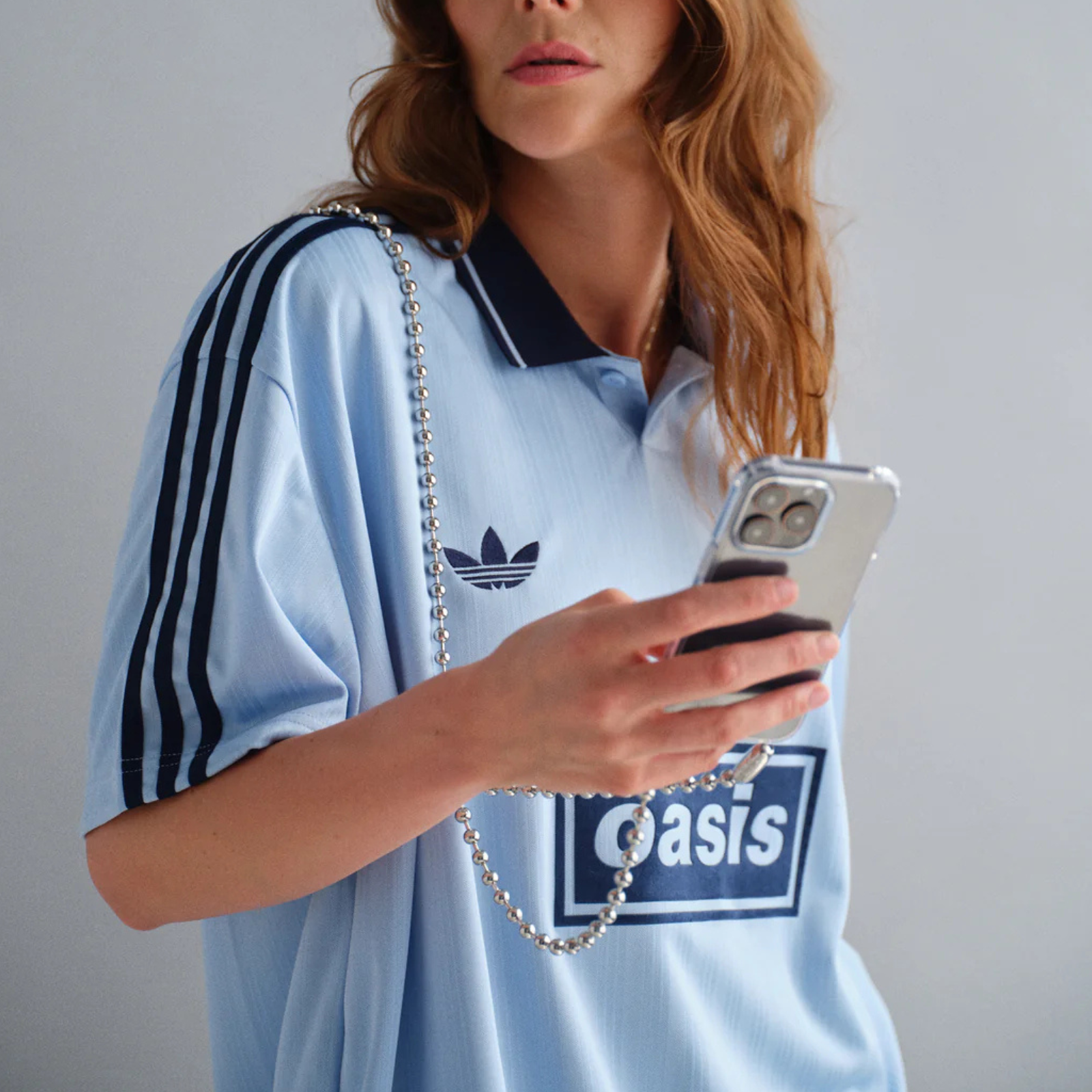 Ballchain Crossbody Rhodium