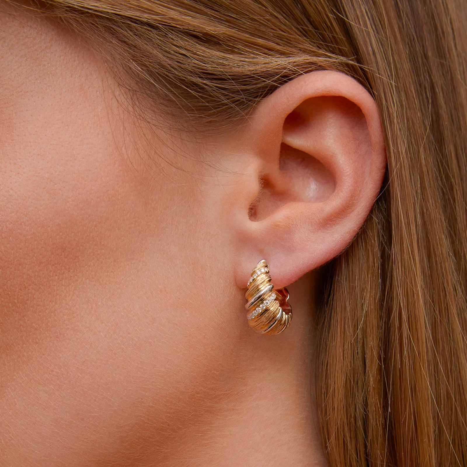 Créoles Gaufrette Earrings