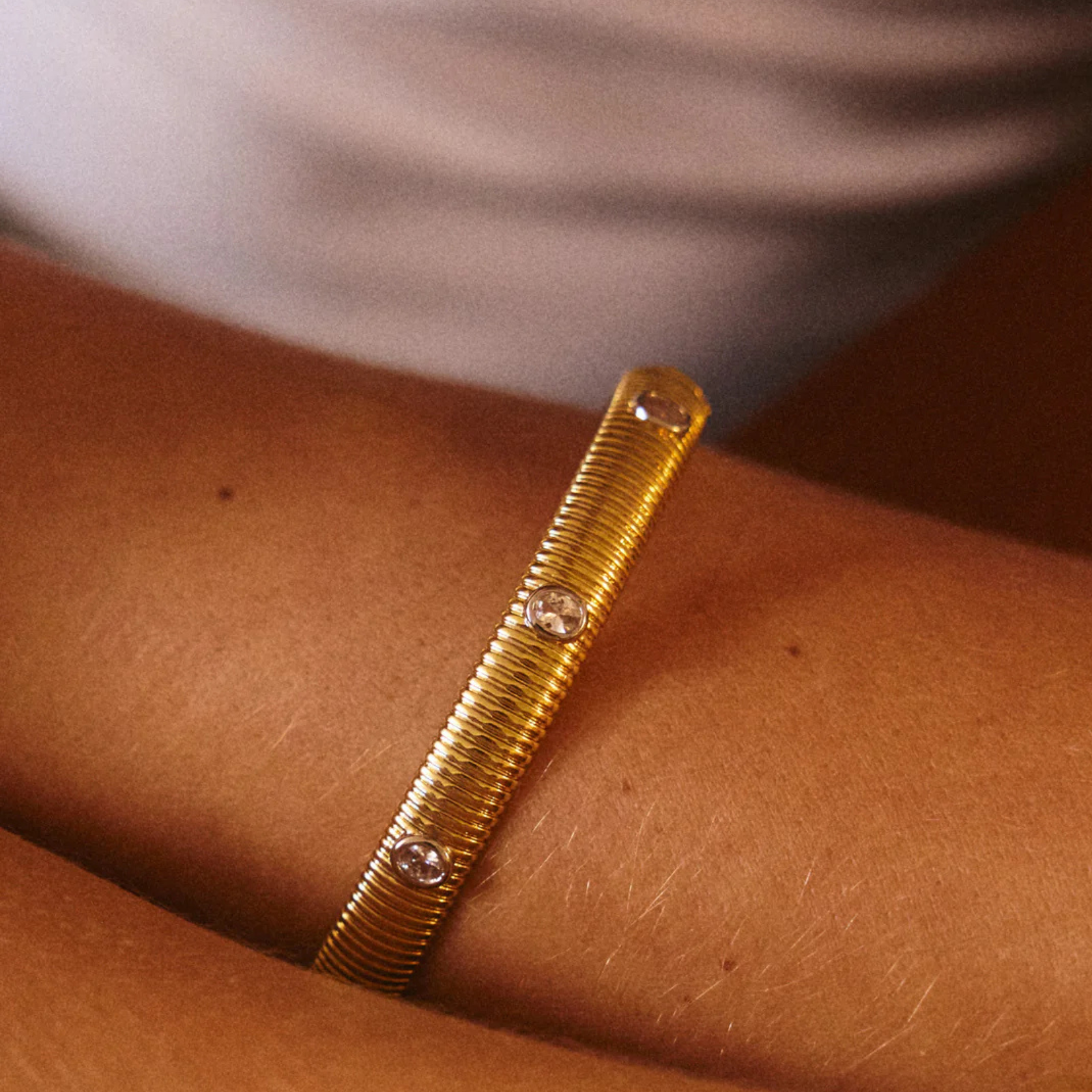 The Georgia Ridged Bangle
