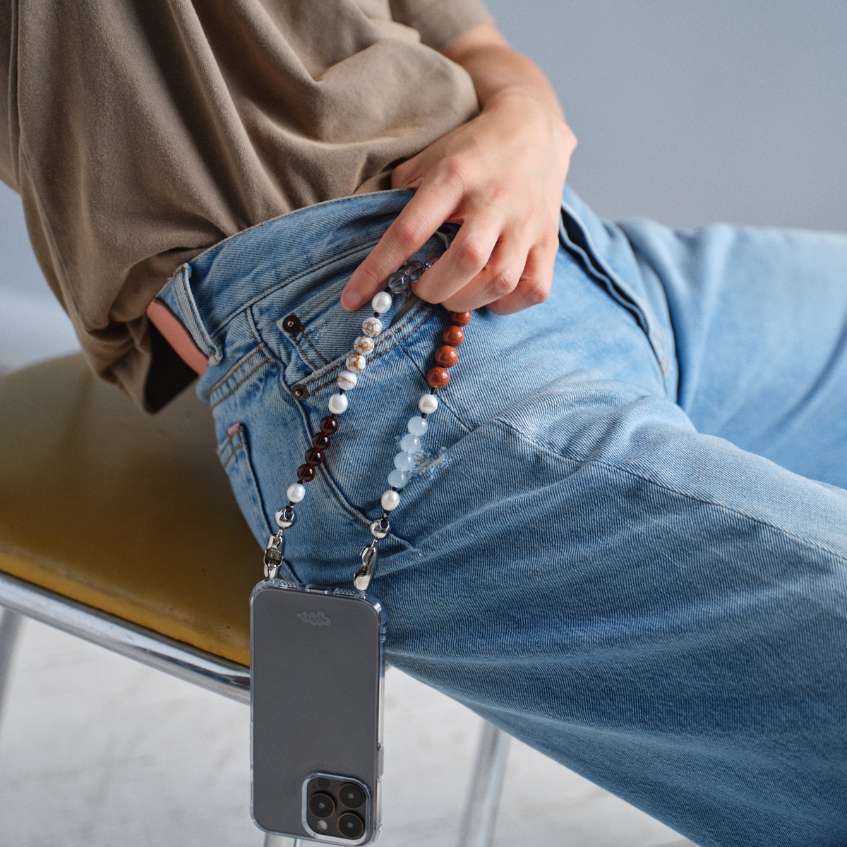 Stone and Pearl Wristlet JUPITER
