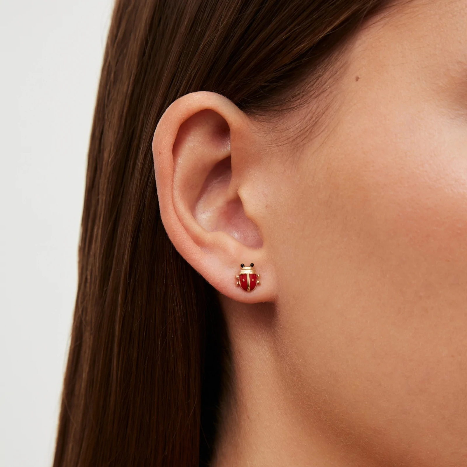 Nano Puce Coccinelle Earrings