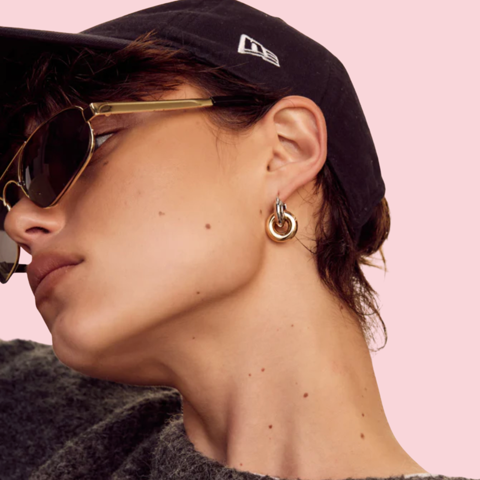 Two-Tone Interlock Hoops