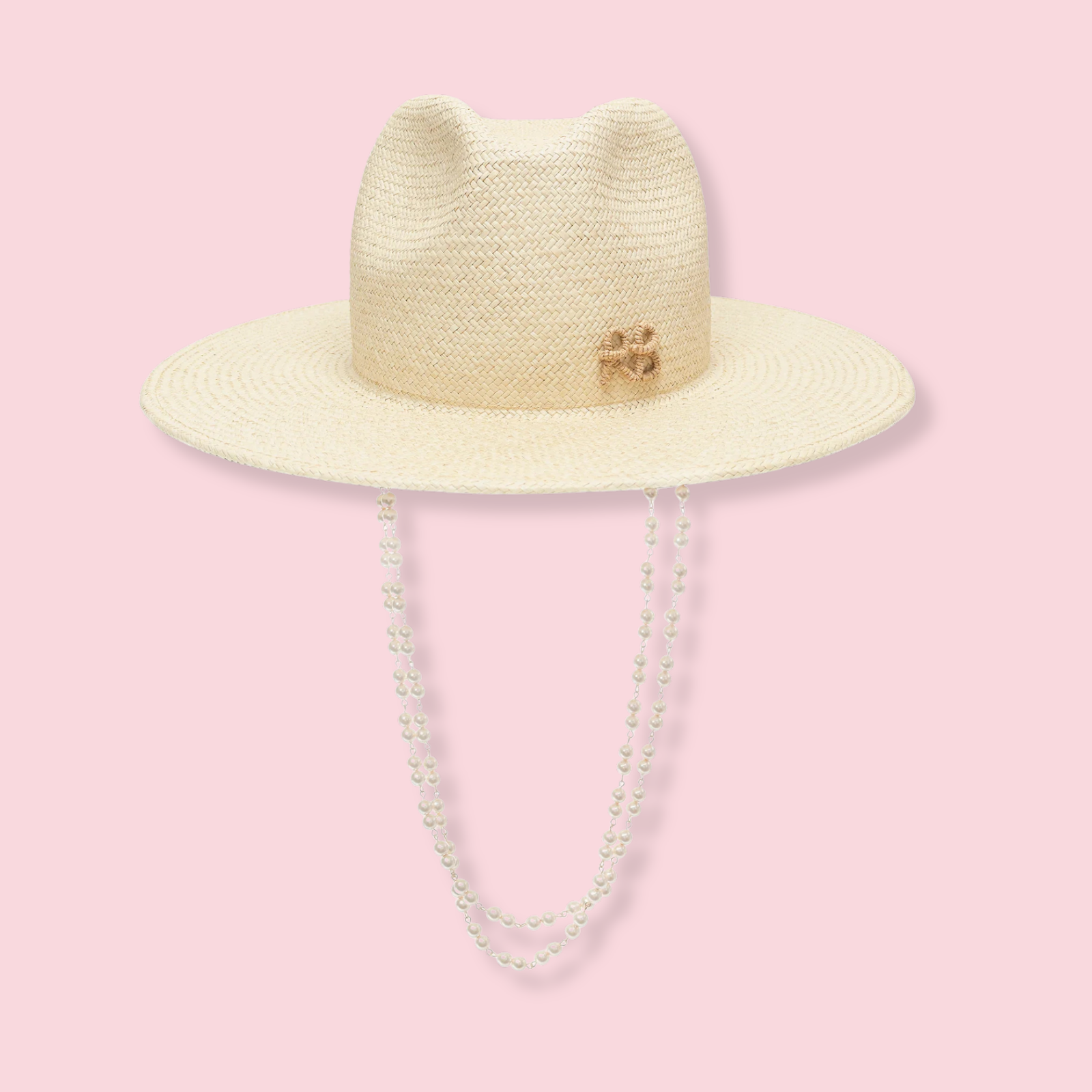 Double Chain Strap Fedora Hat