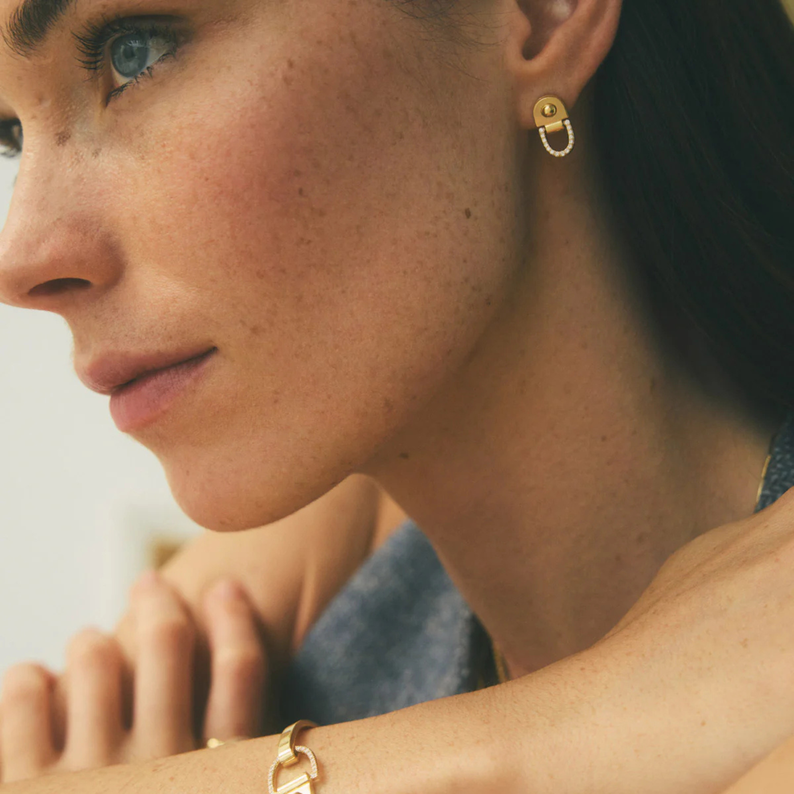 Rivet S Earrings Diamonds