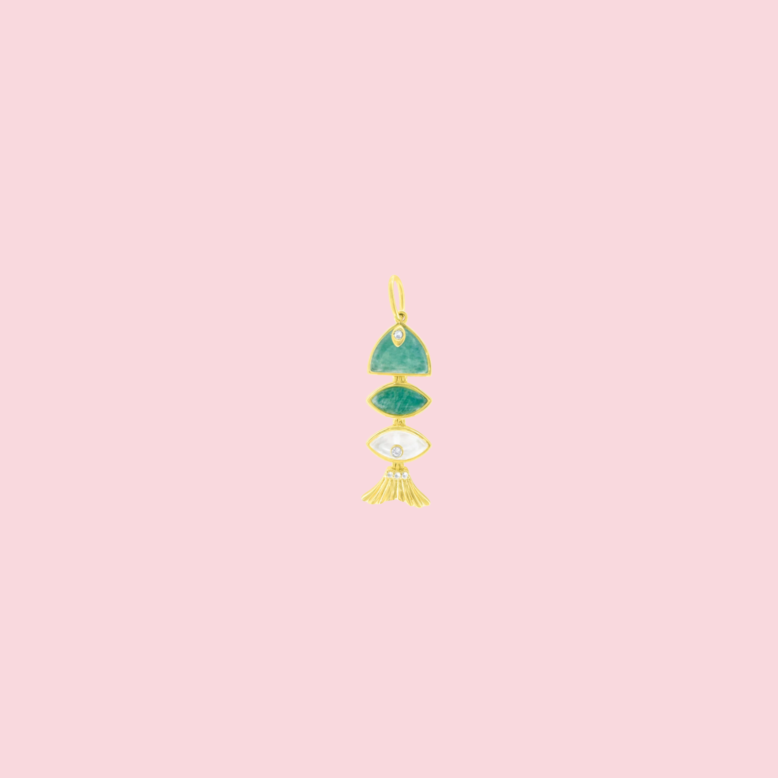 Small Prosperity Fish + 24 Inches Rope Chain