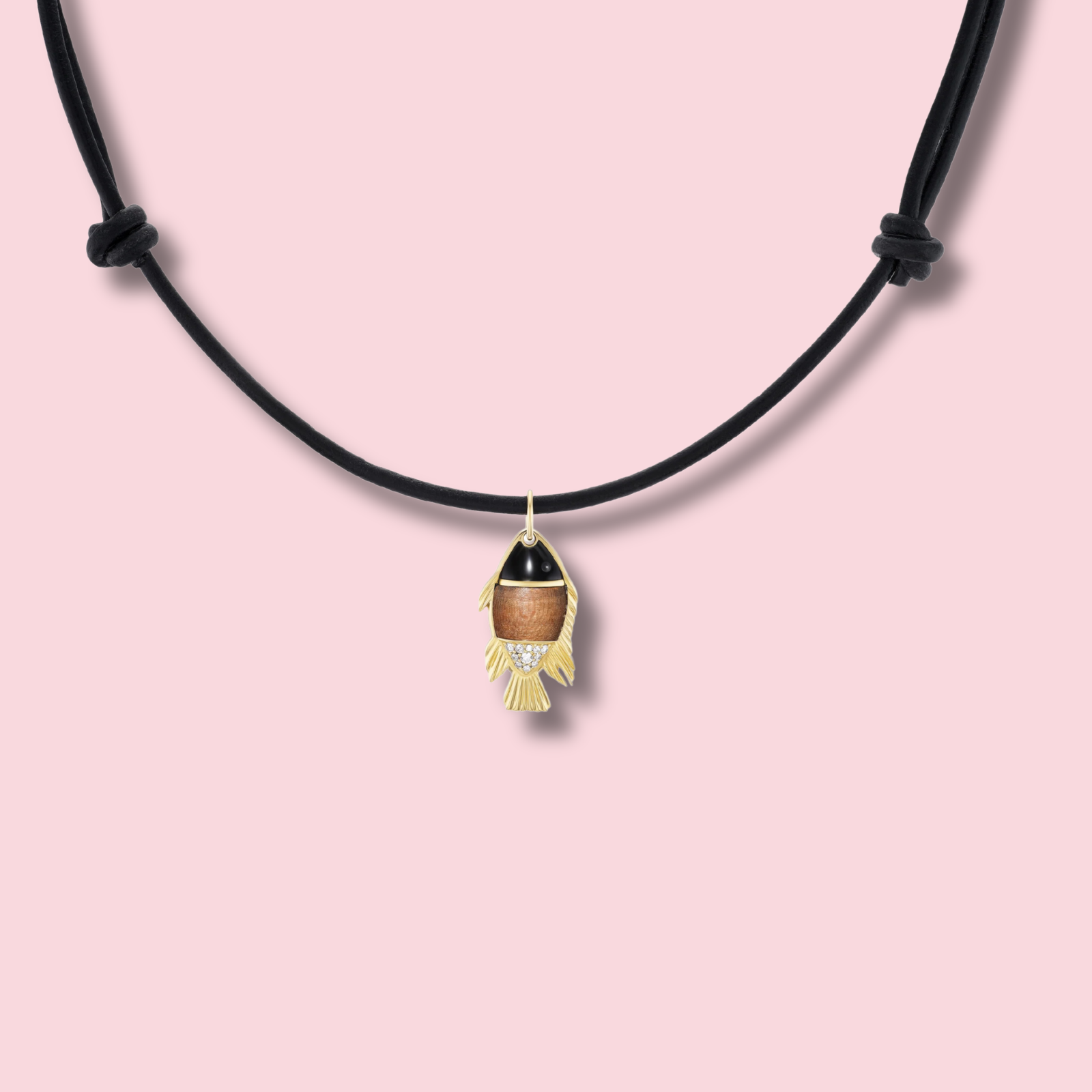 Fish Necklace, Wood