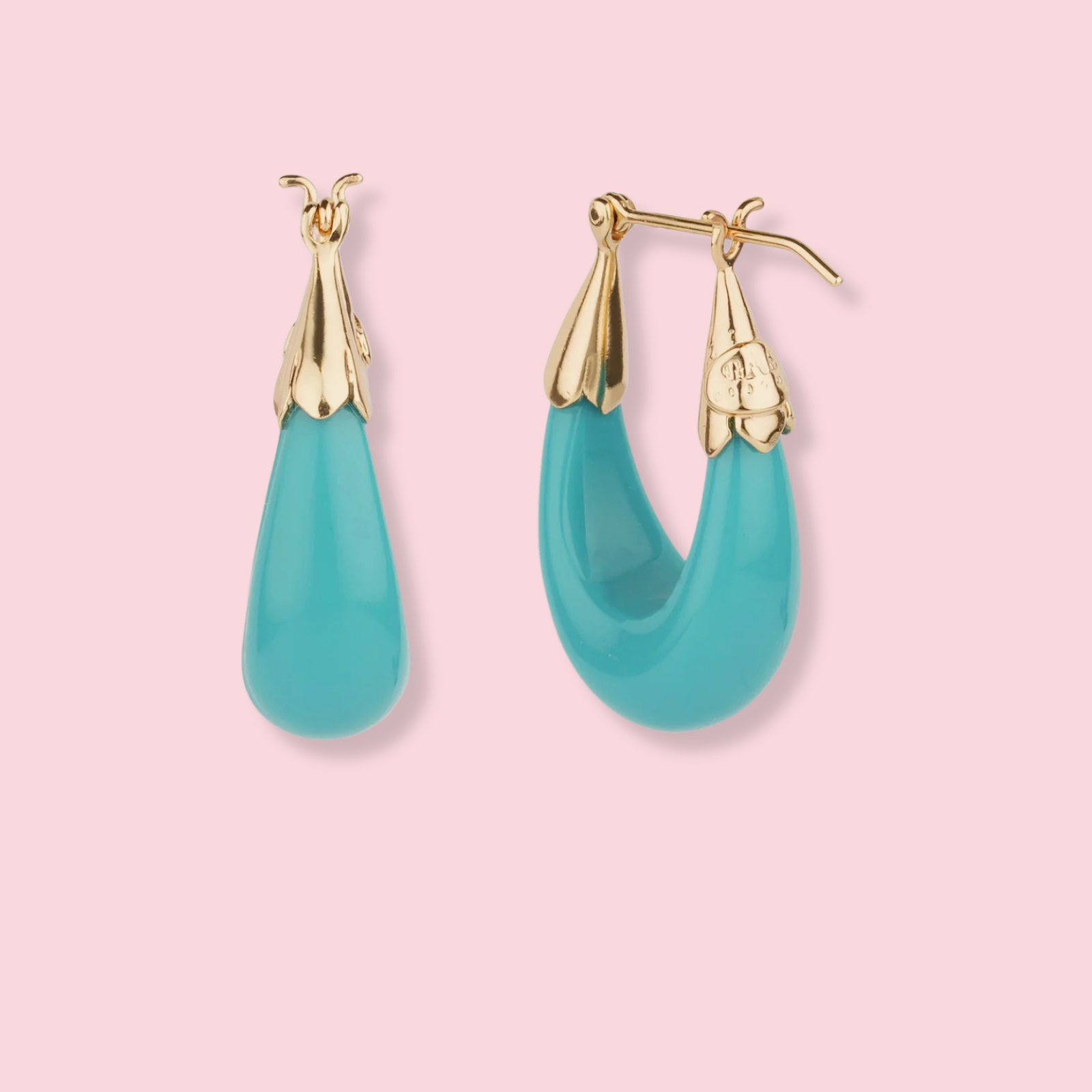 Small Acetate "Ecume" Earrings
