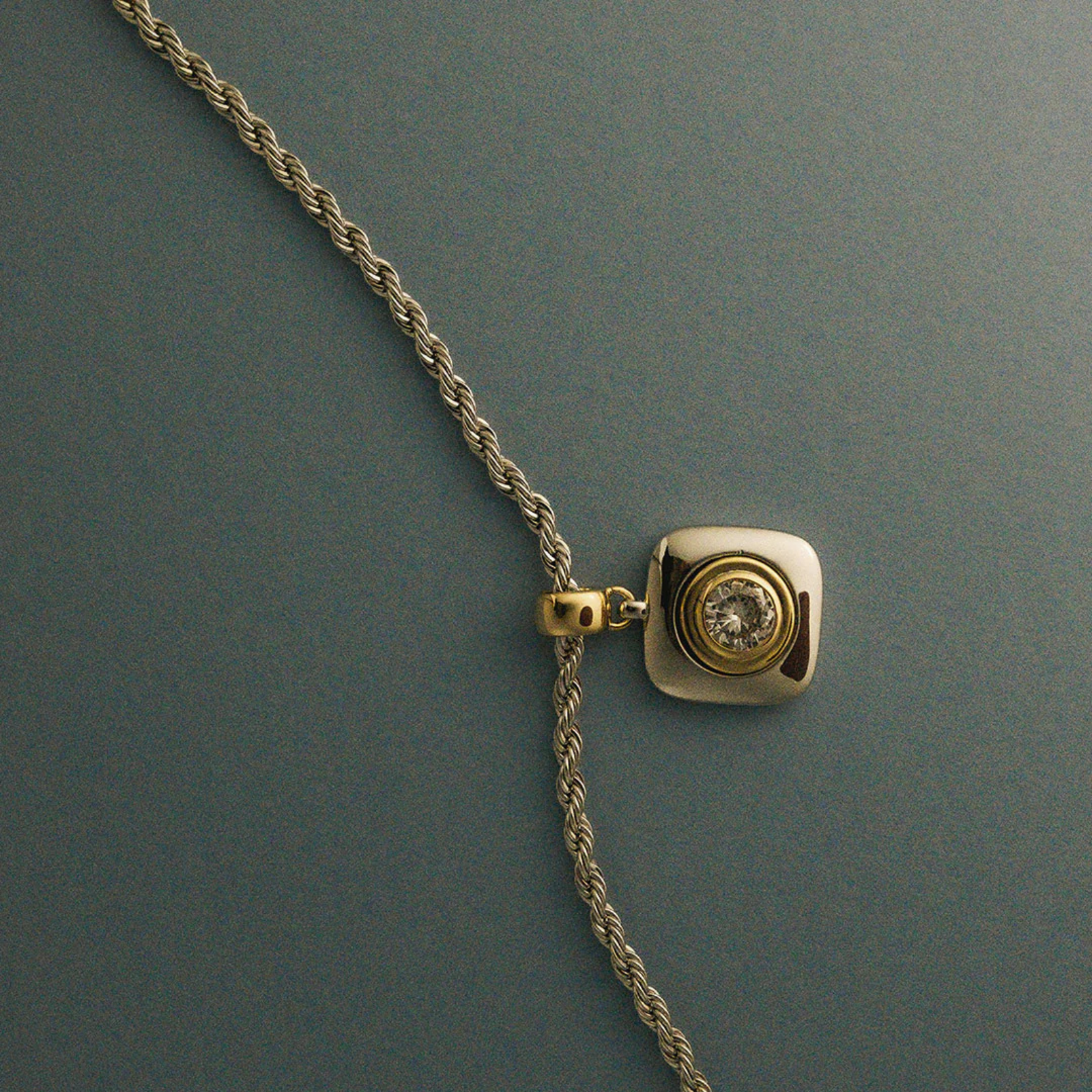 The Luna Bezel Pendant Necklace