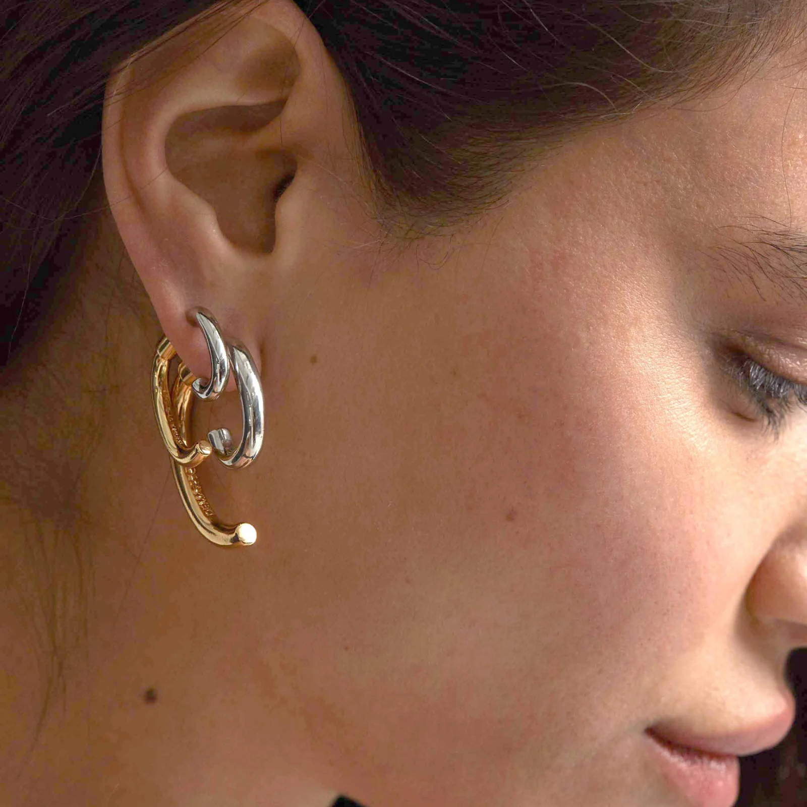Luna Earring Two Tone