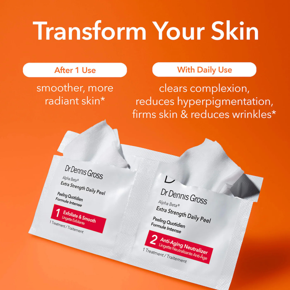 Skincare Alpha Beta Extra Strength Daily Peel (Pack of 30)