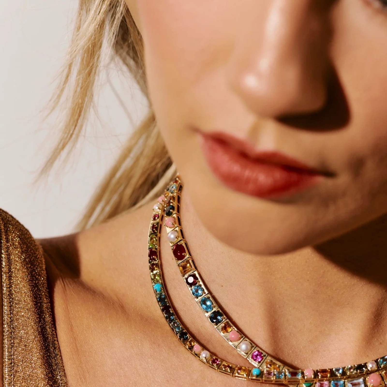 LEGGO Multi Stones Necklace