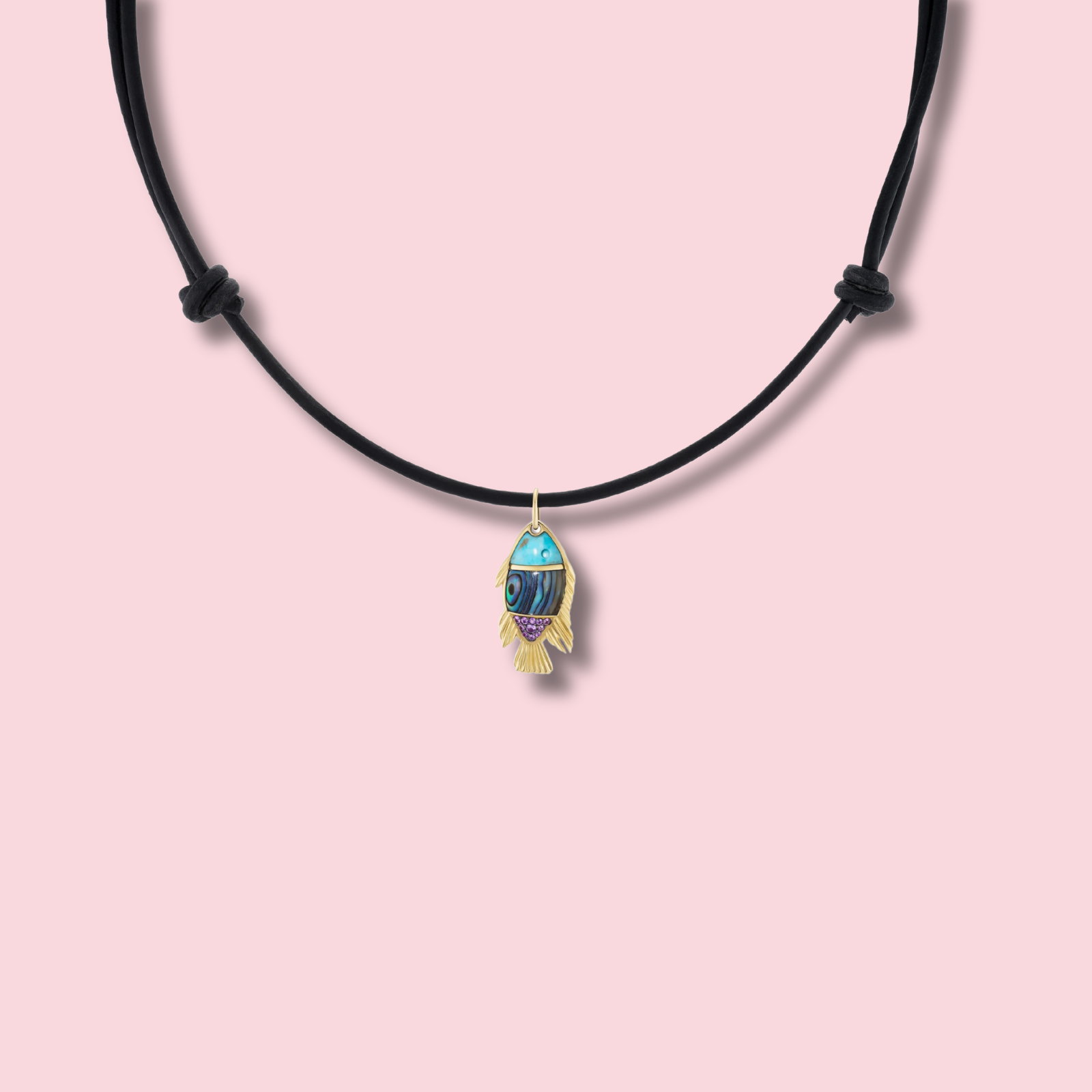 Fish Necklace, Abalone