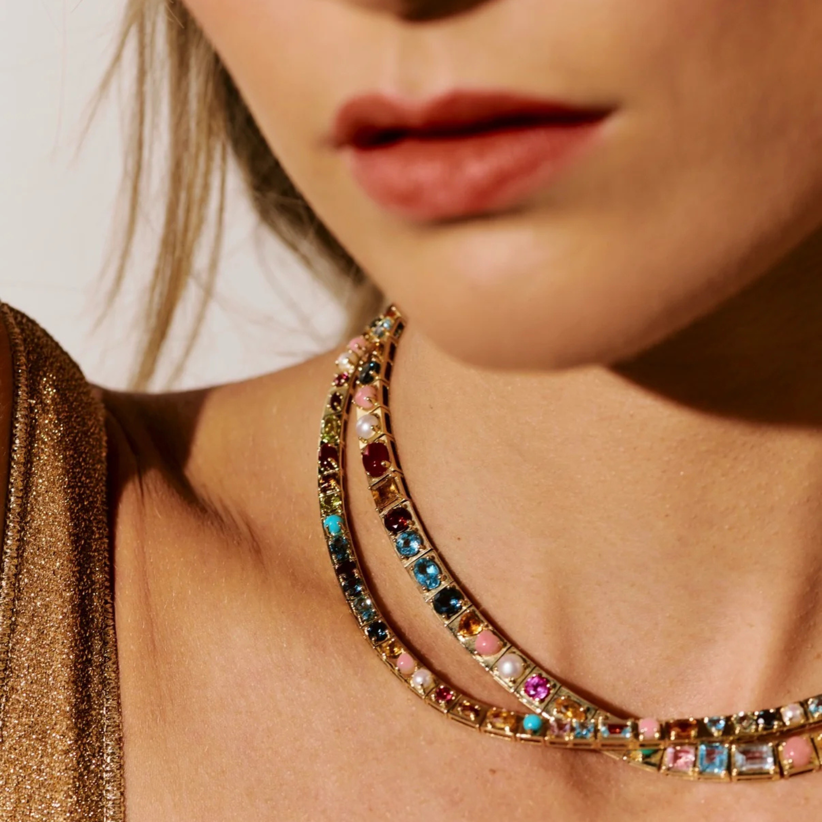 LEGGO Multi Stones Necklace