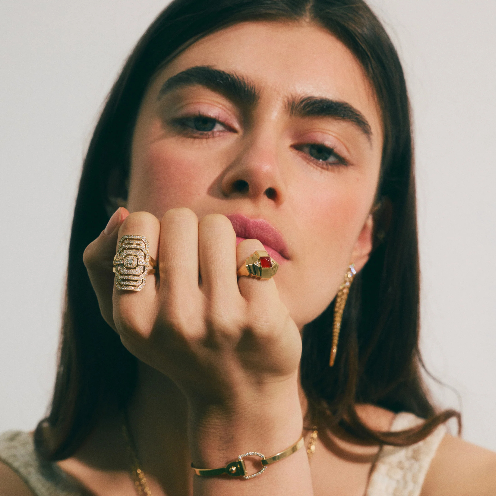 Rockaway Mini Pyramid Ring
