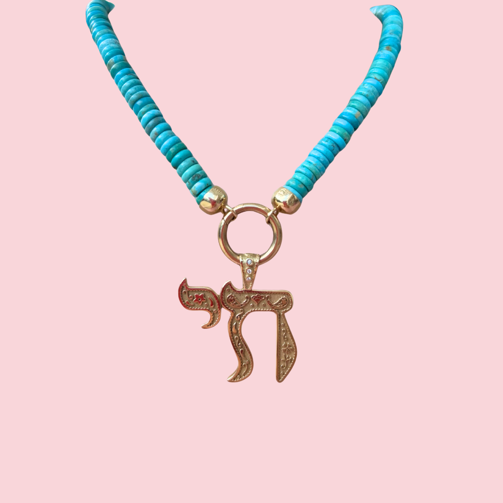 Turquoise Chain + Charm