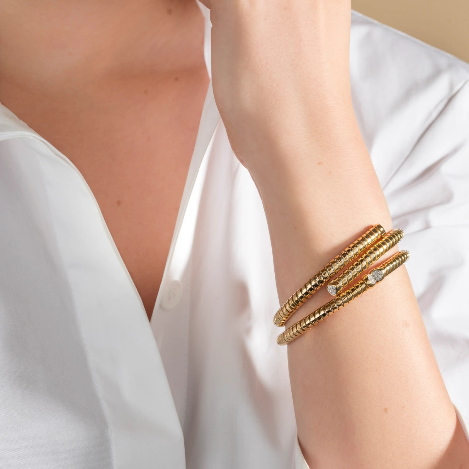 Trisolina Bypass Diamond Pavé Bracelet
