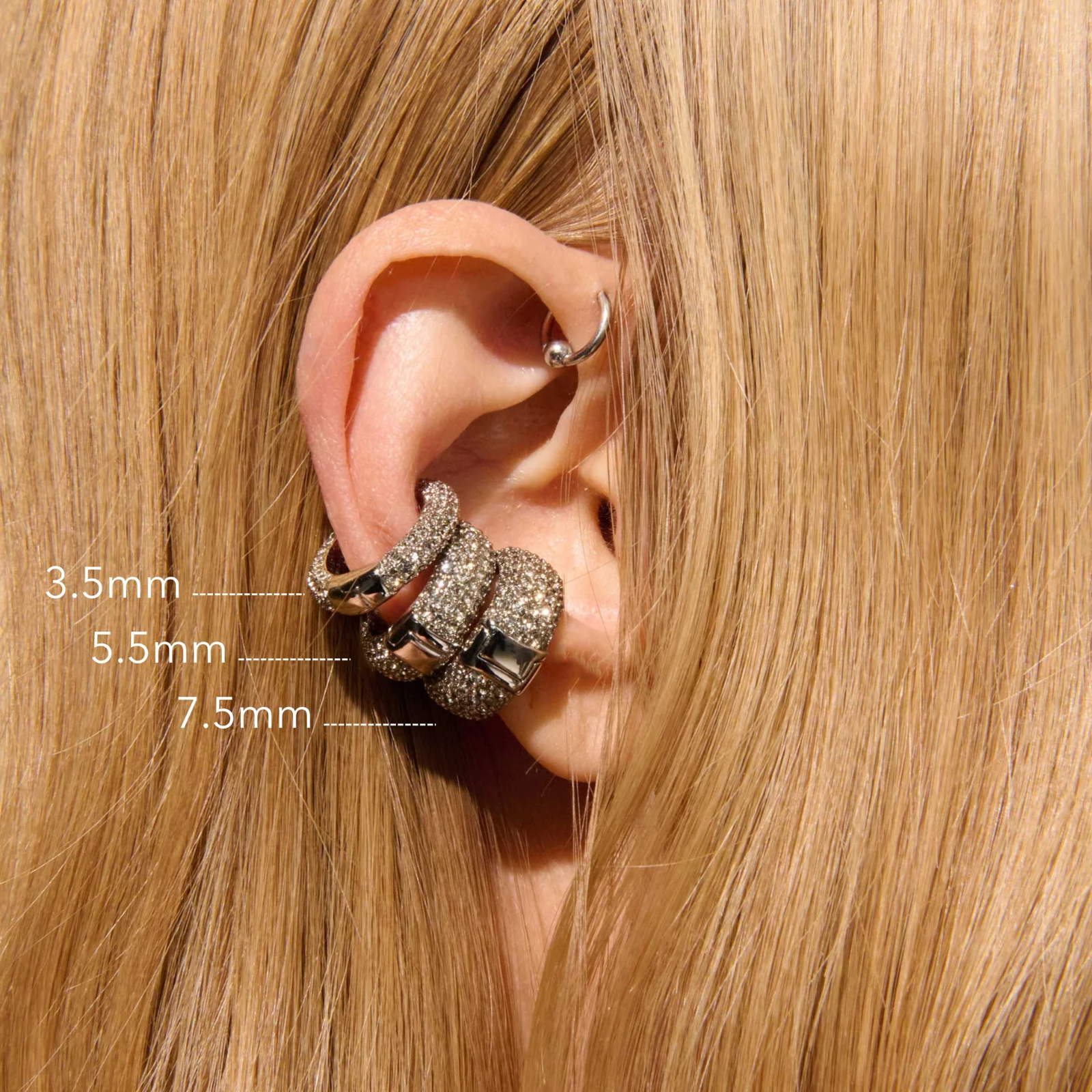 Eva Silver Ear Cuff