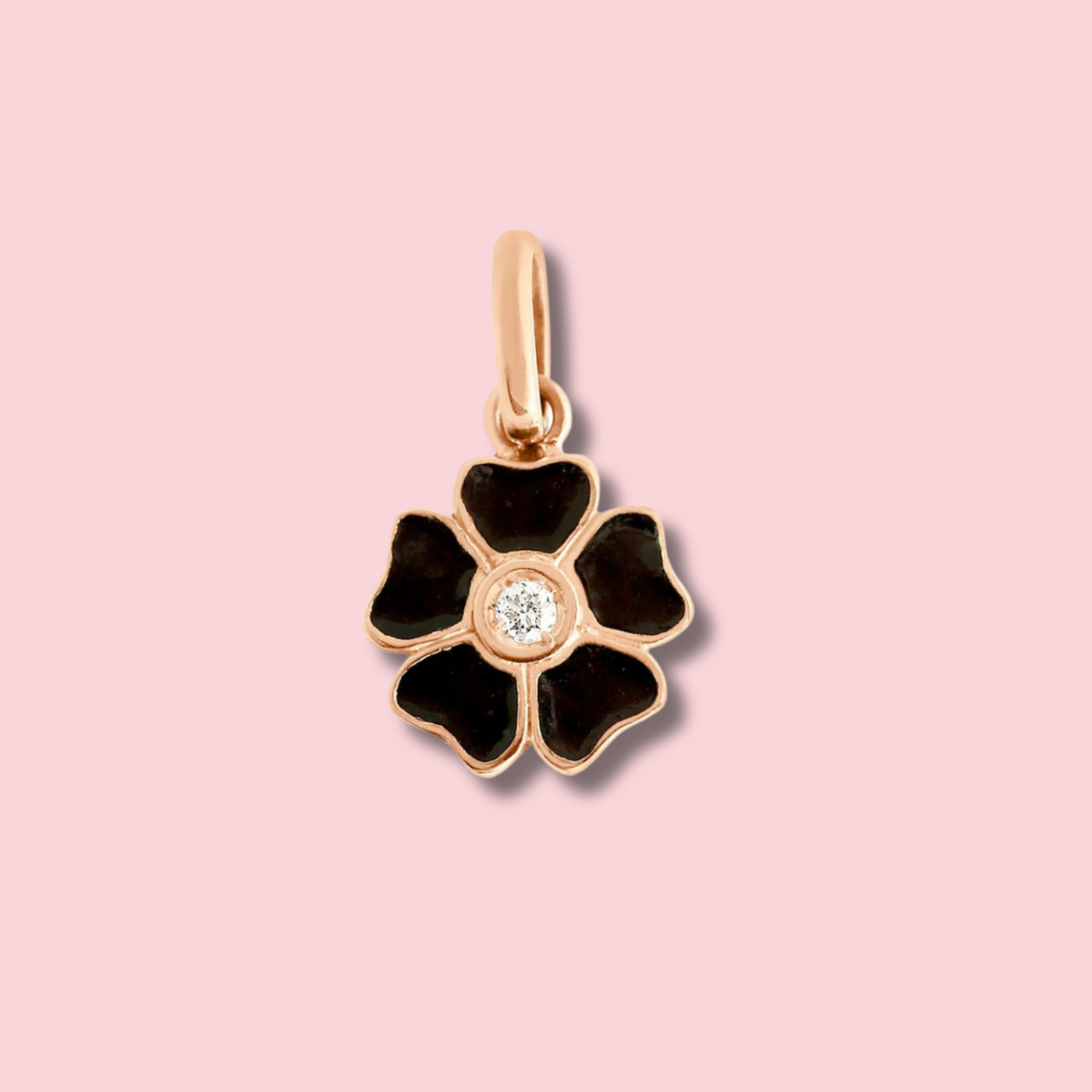 Flower Diamond Pendant - Yellow Gold