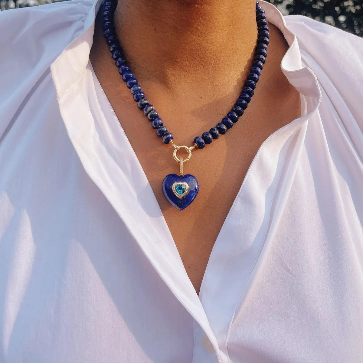 Lapis Lazuli Heart Pendant
