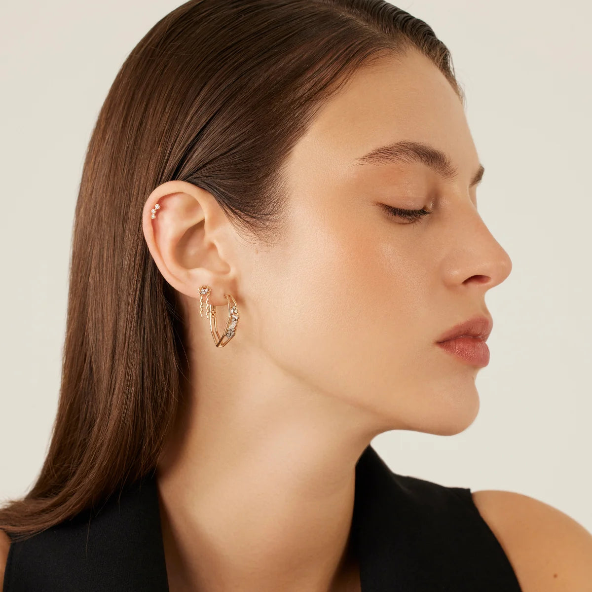 Trio Bubble Stud Piercing