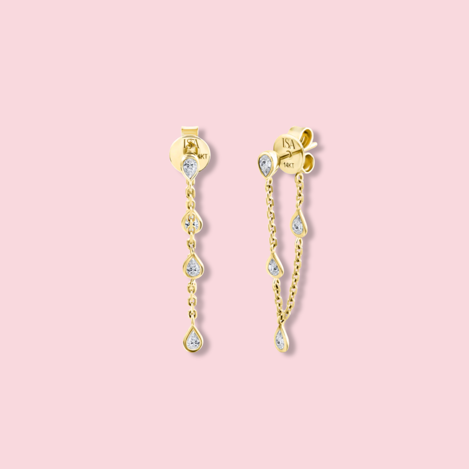 Teardrop Diamond Earring