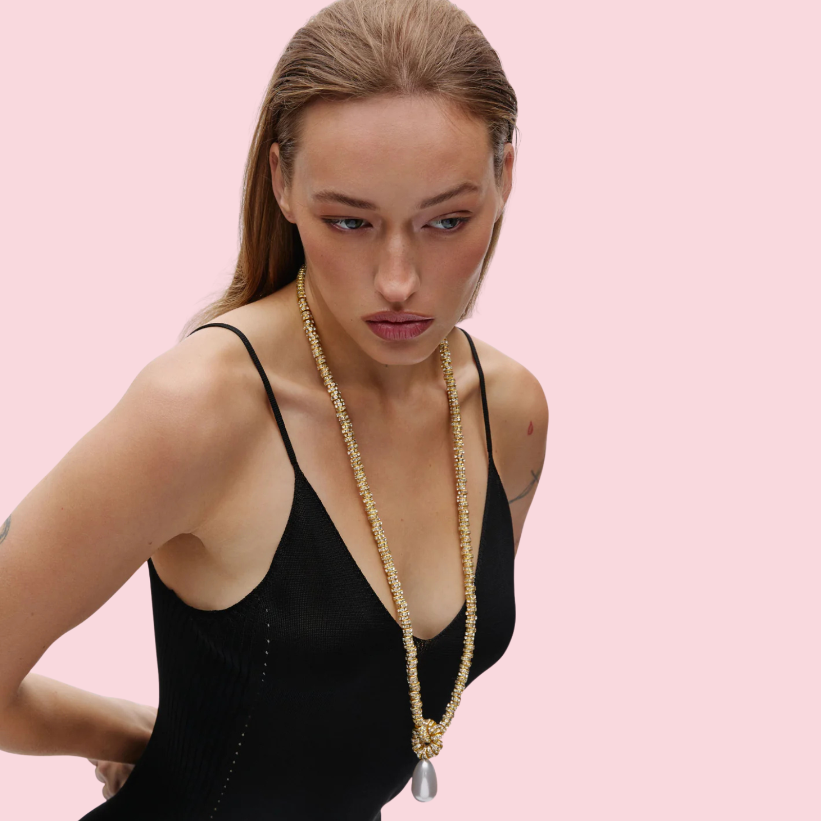 Pearl Drop Linea Gold