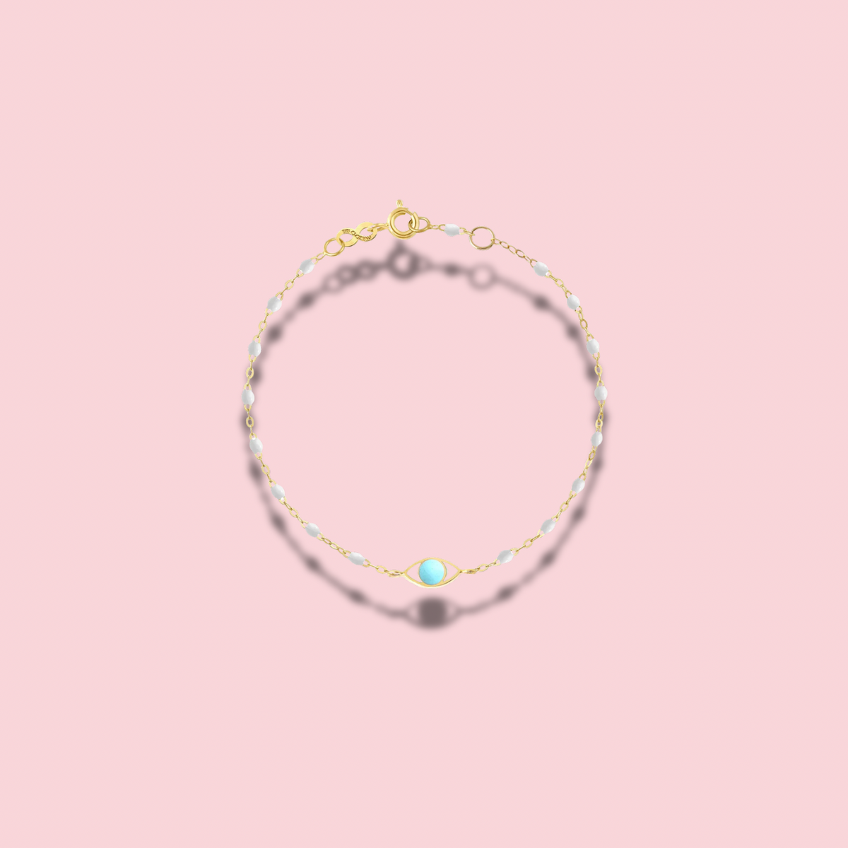 Eye Classic Gigi bracelet, Yellow Gold, 6.7"