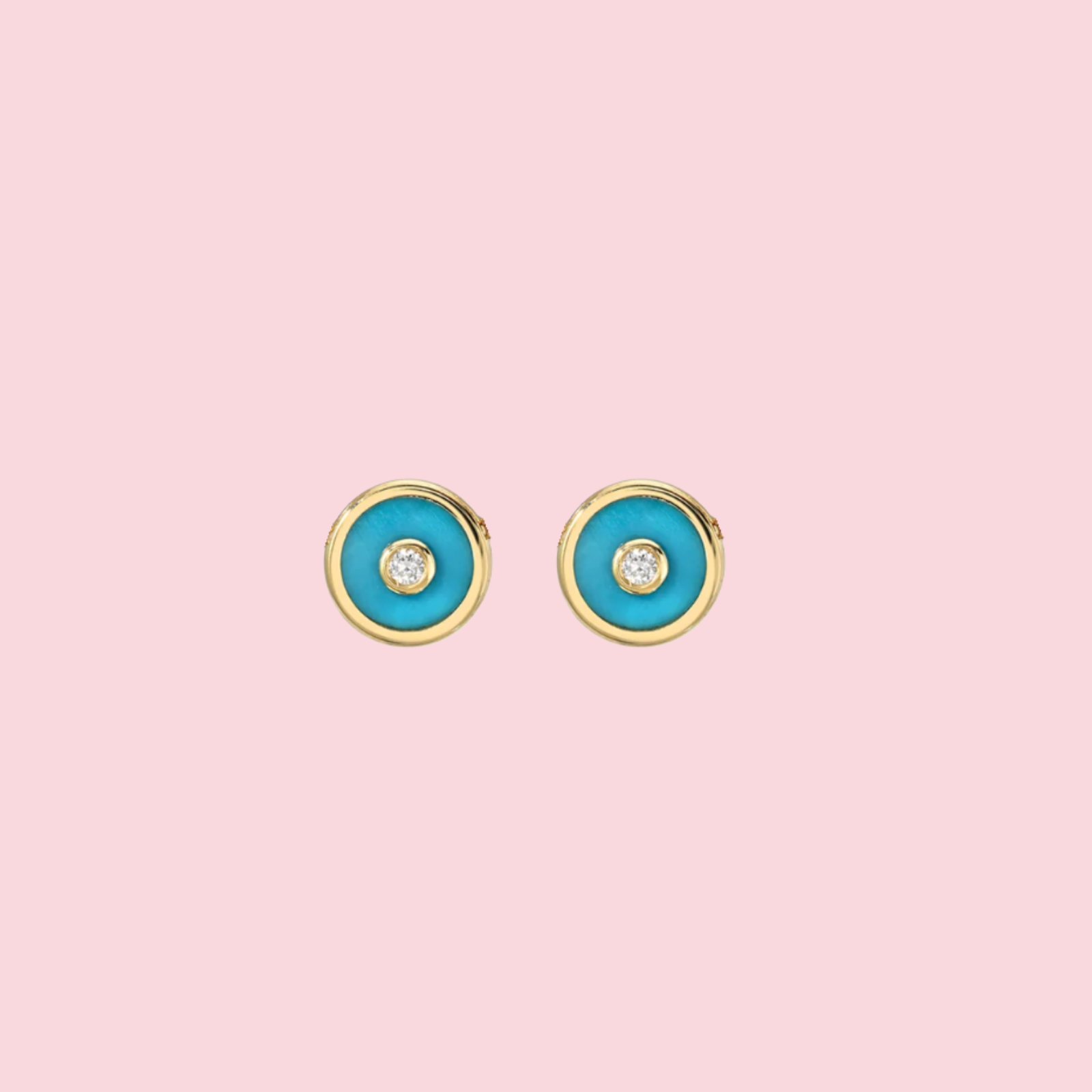 Mini Compass Stud Earrings