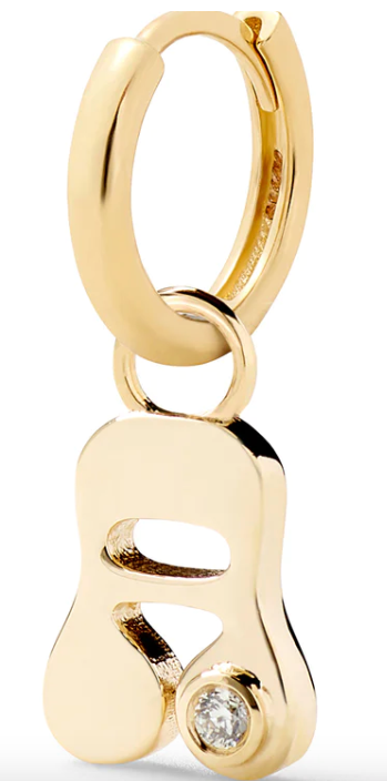 Stellar Letter Huggie - Millo Jewelry