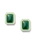 Load image into Gallery viewer, Rectangle Jelly Button Stud Earrings in Cyprus - Millo Jewelry
