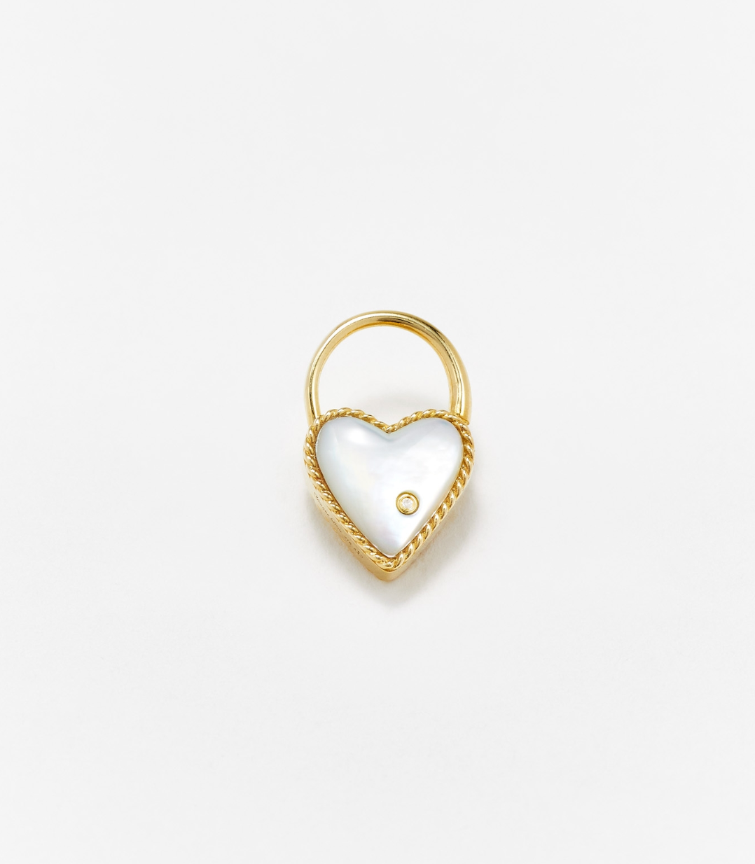 CREOLE CADENAS CŒUR NACRE OR JAUNE - Millo Jewelry